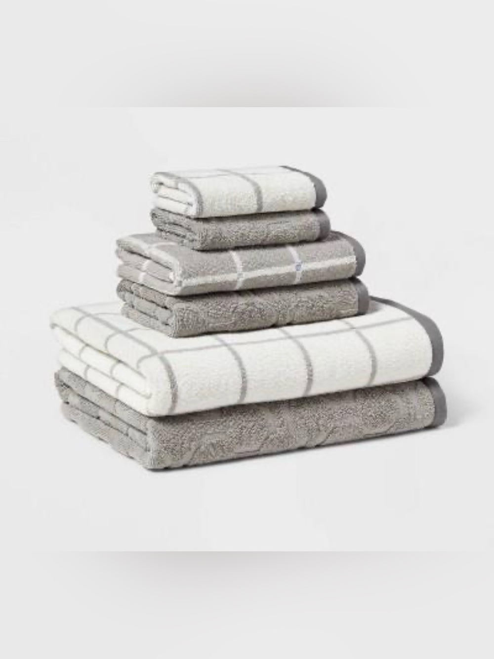 6pc Bath Towel Bundle Set Gray - Room
Essentials
New with Tag